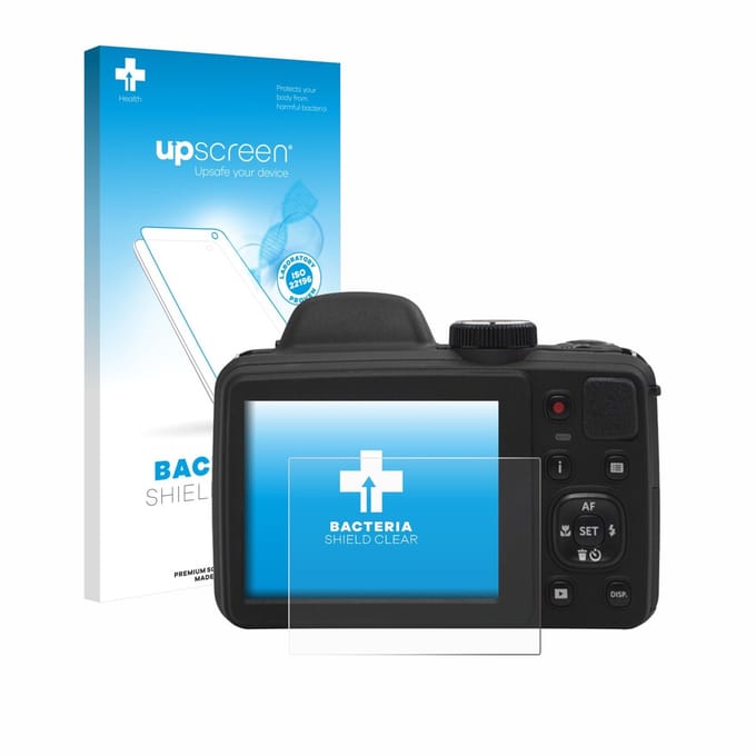 upscreen - Screenprotector voor Kodak Pixpro AZ405 - Folie Beschermfolie transparant antibacterieel