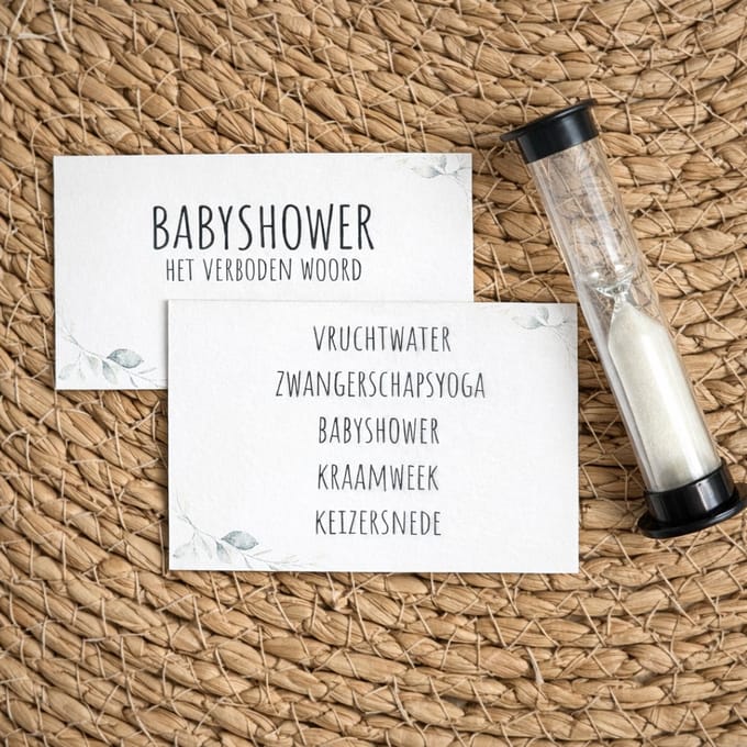 Babyshower 30 seconds - het verboden woord - woordenrace -