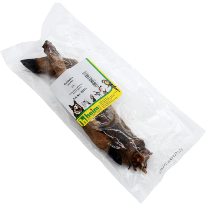2st(ca.190g) Heim hertenbouten met bont hondensnacks