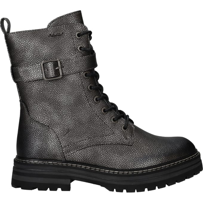 Rieker Veterboots - Dames - Zilver - Maat:37