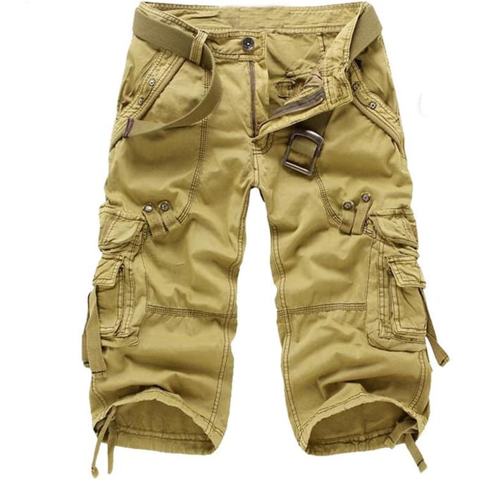 5 couleurs grande taille été Camouflage short Cargo ample hommes Camouflage été Shorts 28-38 38 kaki