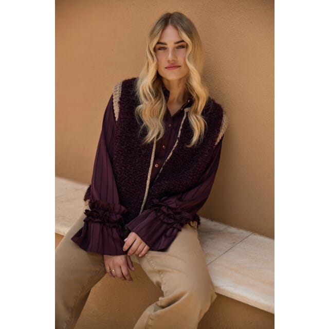 Nukus Nkf02126 333 amalia blouse stripe cherry