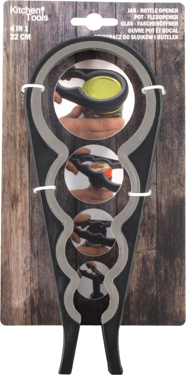 Orion - Universele Potopener - 4 in 1 - Antislip - Ergonomisch