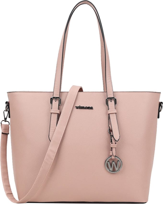 Wimona KyaraOne Dames laptoptas - 15.6 inch - Werktas A4 - Kunstleer - Roze