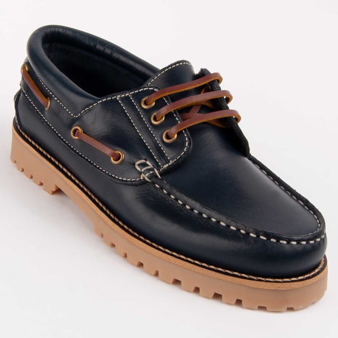 Náutico De Piel Para Mujer. Purapiel Pullnaus4 104858 36 blauw