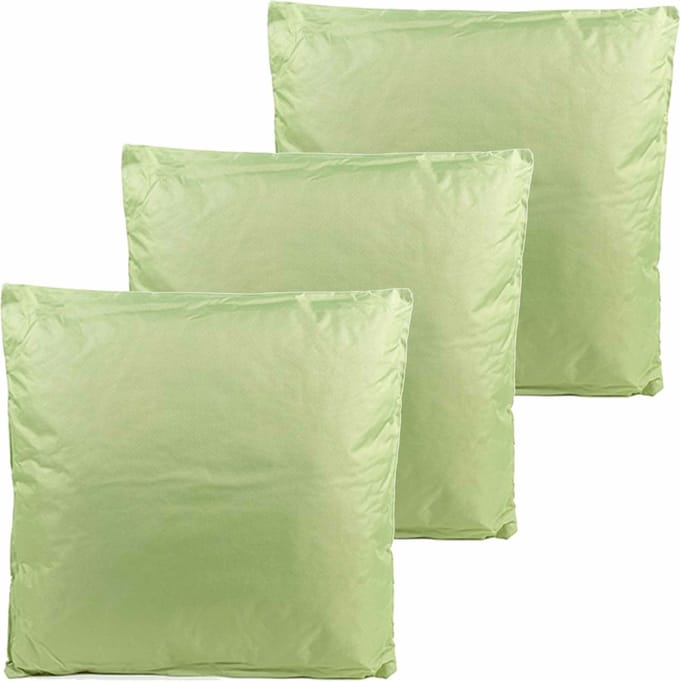 Anna's collection buitenkussens - 3x - mintgroen - 60 x 60 cm - binnen/buiten