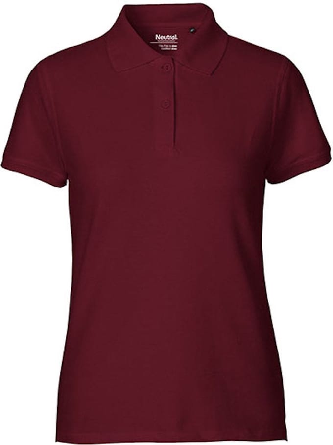 Ladies Classic Polo met korte mouwen Bordeaux - XS