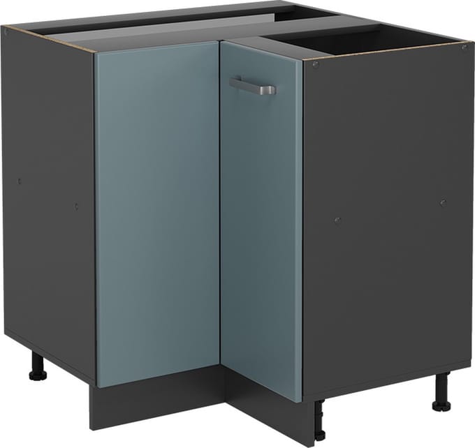 Vicco R-Line Hoekkast – 75.6 cm zonder werkblad Blauw-grijs