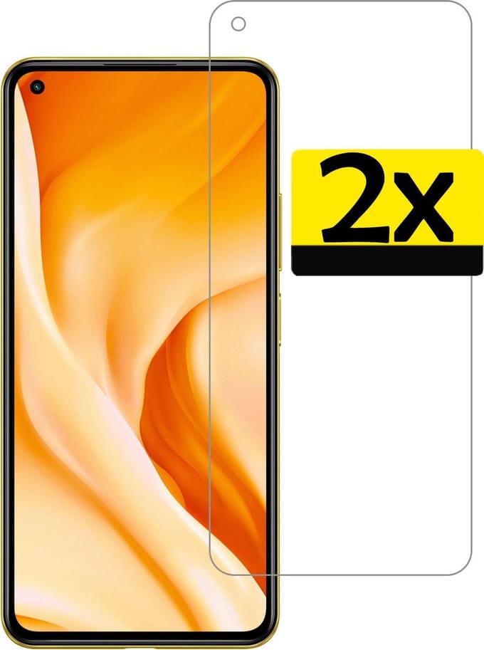 Screenprotector - Geschikt voor Xiaomi Mi 11 Lite - 2 Stuks - Extra Sterk - Beschermglas - Gehard Glas - Tempered Glass - Screen Protector