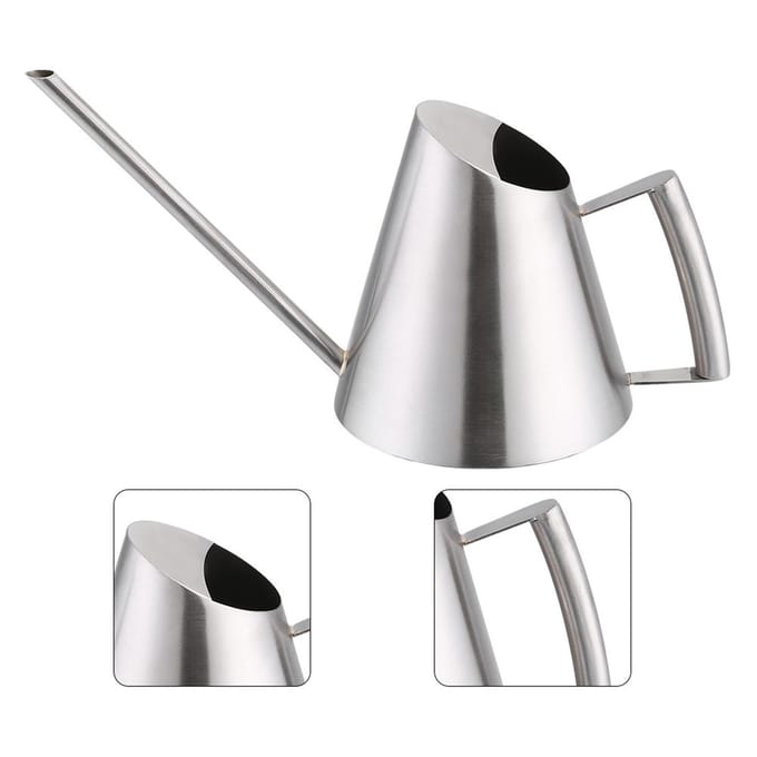 400ml Mini RVS Gieter Geborsteld Tuin Planten Binnen Buiten gray