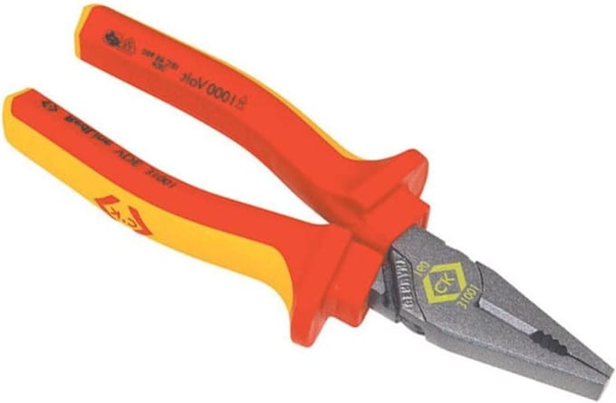 Combinatietang - Lijnman Tang - Veilig Elektra Werken - VDE Gecertificeerd - 165 mm - Rood