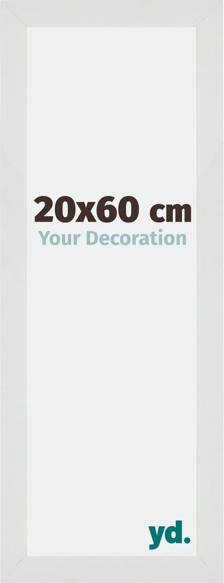 Your Decoration - Fotolijst 20x60 cm - MDF - Wit Mat - Mura