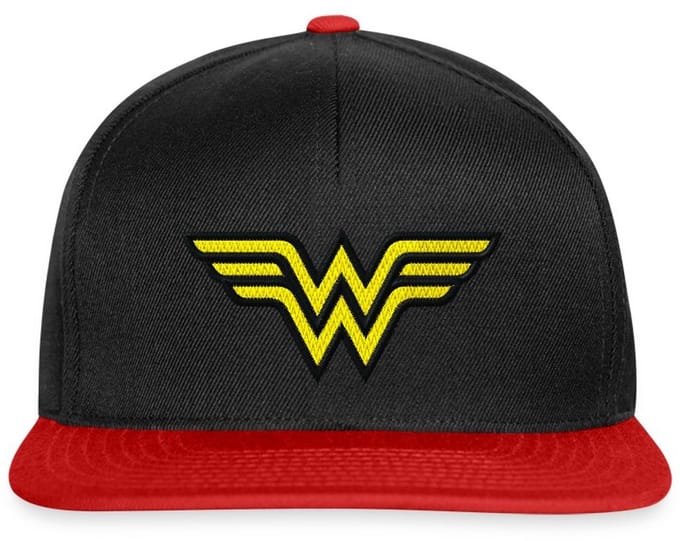 DC Comics Wonder Woman Logo Borduurwerk Snapback cap