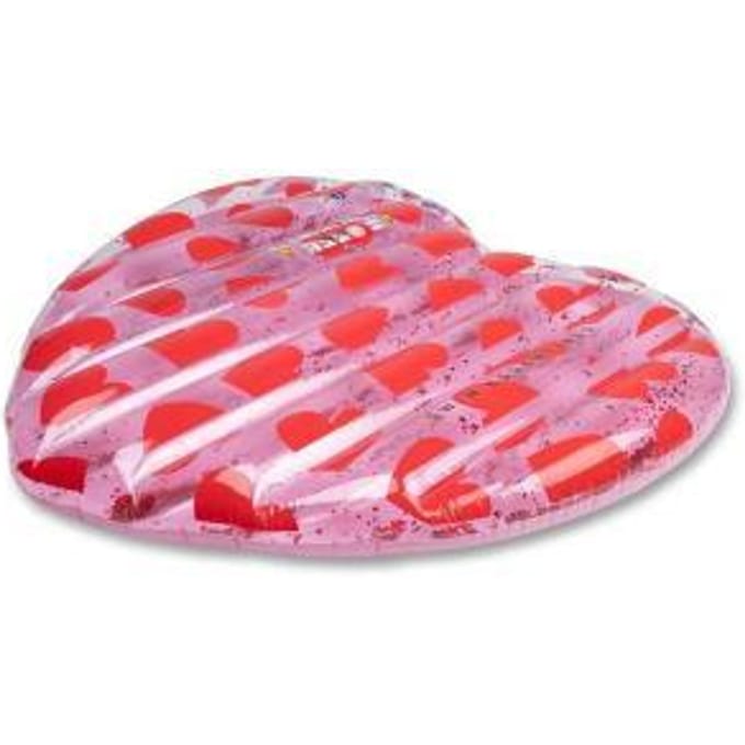Swim Essentials Luchtmatras Red Hearts 150x120cm Opblaasbaar speelgoed