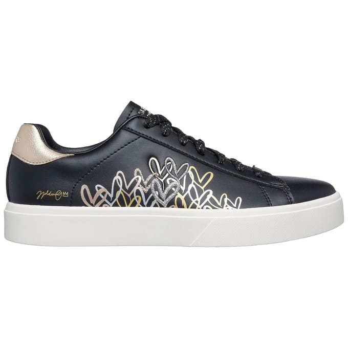 Skechers Eden Lx - Gleaming Hearts Dames Sneakers - Zwart/Multicolour