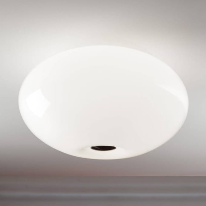 Casablanca Fraaie plafondlamp AIH, 38 cm, wit glanzend