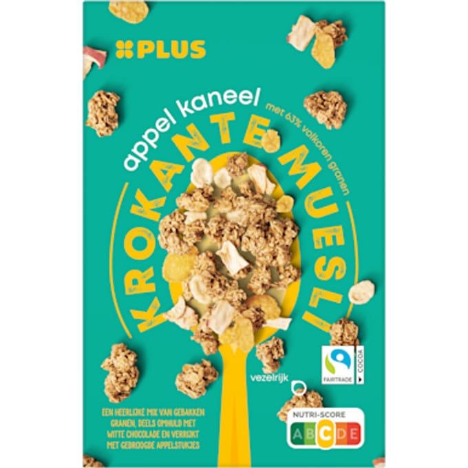Krokante muesli appel kaneel