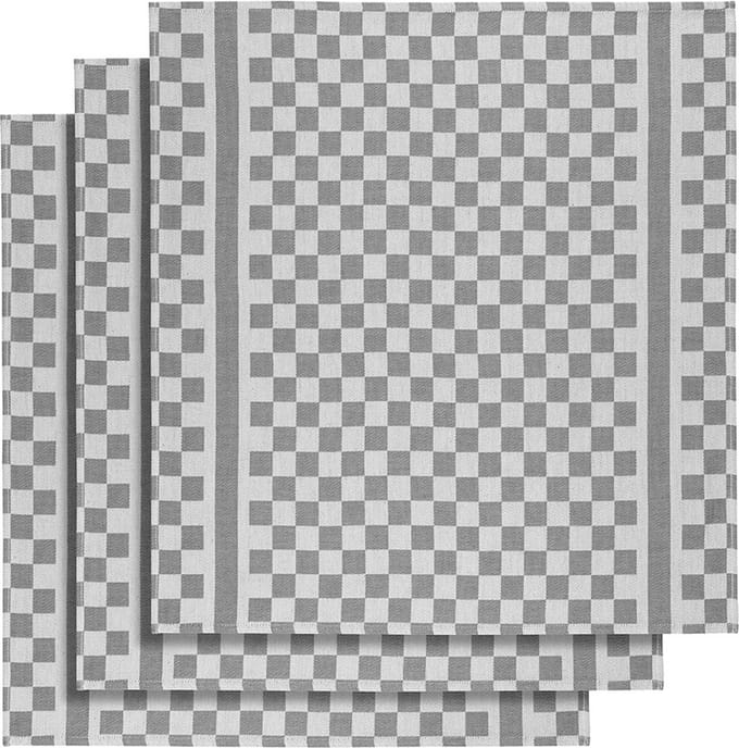 De Witte Lietaer Theedoek Groom-A - 3 stuks - 65 x 70 cm - Katoen
