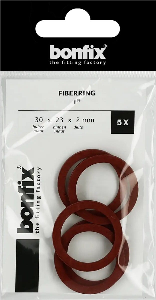 Bonfix Fiberring 1″ (30 x 23 x 2 mm) 5 stuks