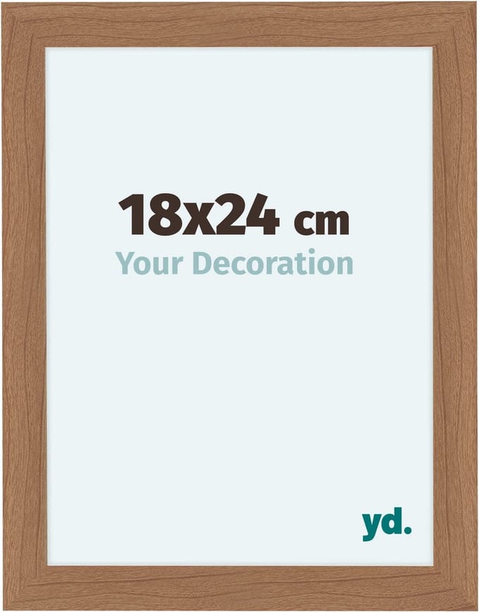 Your Decoration - Fotolijst 18x24 cm - MDF - Notenhout Licht - Como