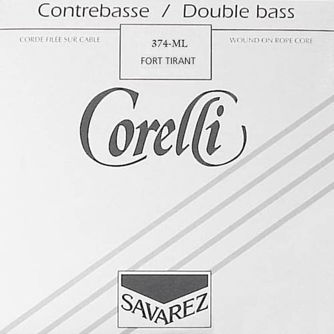 Corelli CO-374-LM double bass string E-4 4/4-3/4,medium, steel, tungsten (extra long
