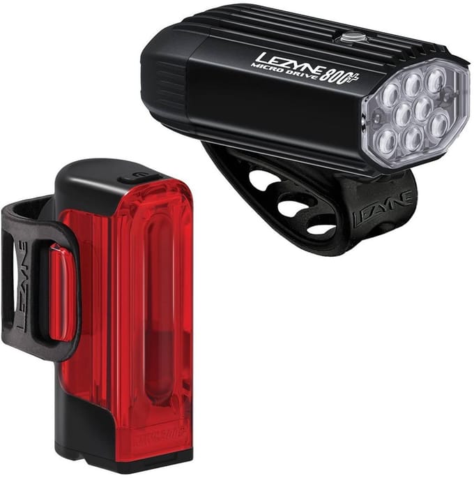 Fiets verlichting set Lezyne Micro Drive 800 + Strip Drive 300+