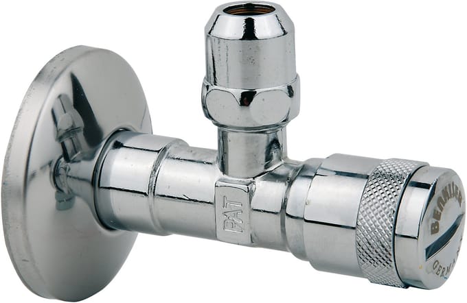 KIRCHHOFF BENKISER-Hoekstopkraan - 1/2"BU x 3/8" x 10 mmQ - Met Filter/Duwrozet