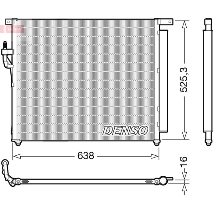 Condensator, airconditioning DENSO DCN10049