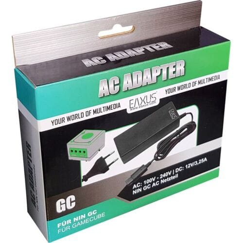 EAXUS AC Adapter for GameCube-Zwart (GameCube) Nieuw