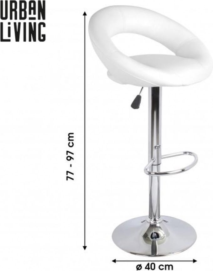SET VAN 2 "WE LOVE" WITTE PU-BARKRUKKEN