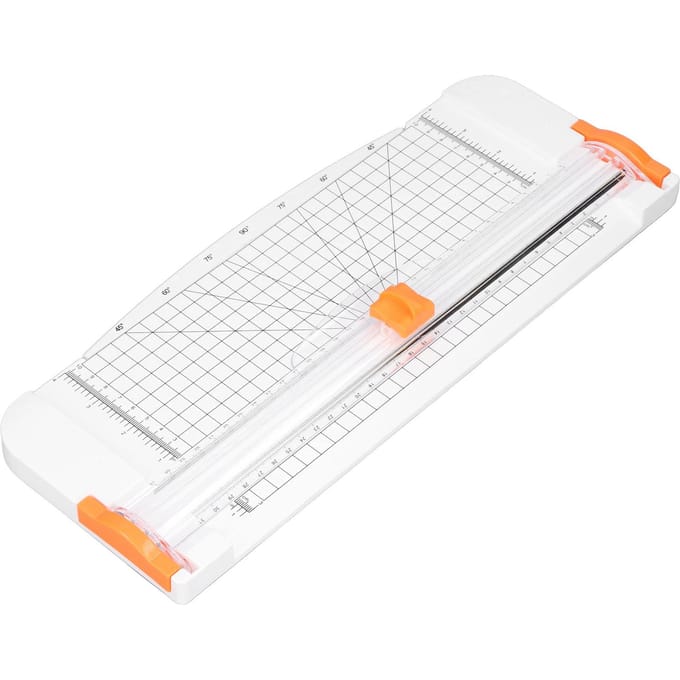 Coupe-papier A4 Pliage de papier Coupe multi-angles gratuite Manuelle Coupe-papier en acier au carbone Blanc blanc