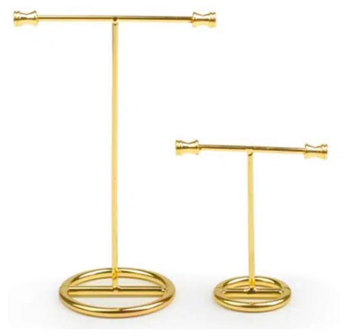 Planet Pink - Sieraden displays goud rvs set