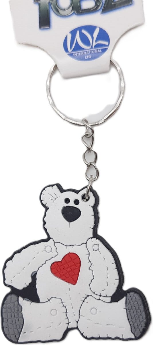Sleutelhanger IJsbeer Wit met Hartje | Dieren