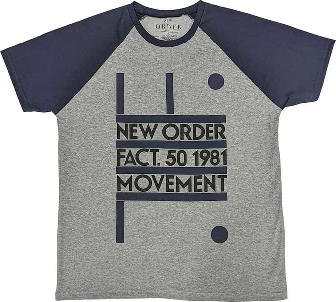 New Order - Movement Heren T-shirt - S - Grijs/Blauw