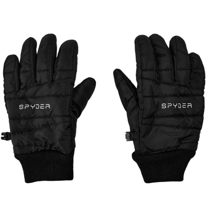 Spyder Gewatteerde skihandschoenen voor dames (Zwart)