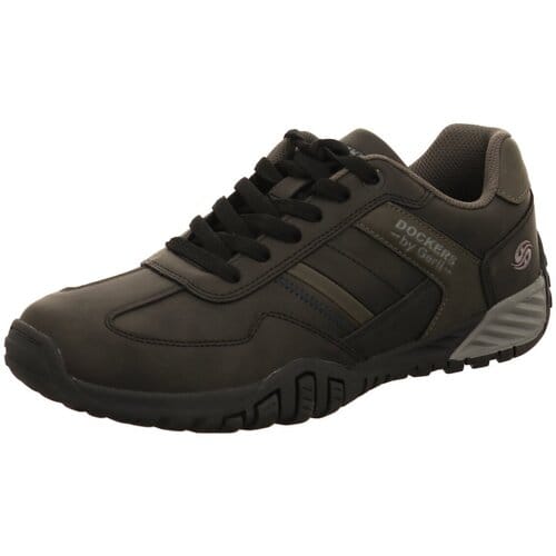Dockers by Gerli Heren Sneakers Sneaker Soft‑Insock Gelzool 54BN003‑650‑120 zwart/grijs