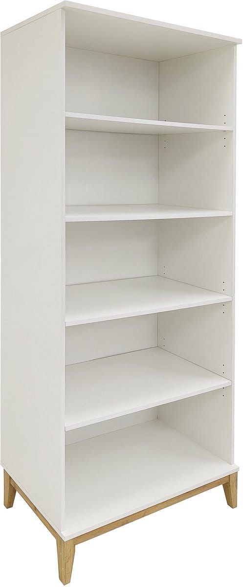 Pelle-Boekenkast - 4 Planken - Wit