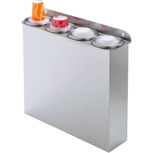 GGM Gastro Set Doppelt Becherspender & Doppelt Deckelspender - Kunststoff - Anbauversion