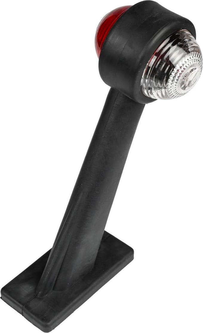 Benson Breedtelamp - Schuine Positie - 45 Graden - Rood en Wit - Buigbare Rubber Arm