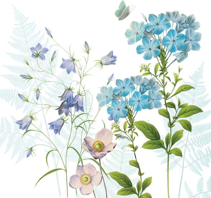 Servetten 33x33cm 20 stuks Atelier Blue Harmony