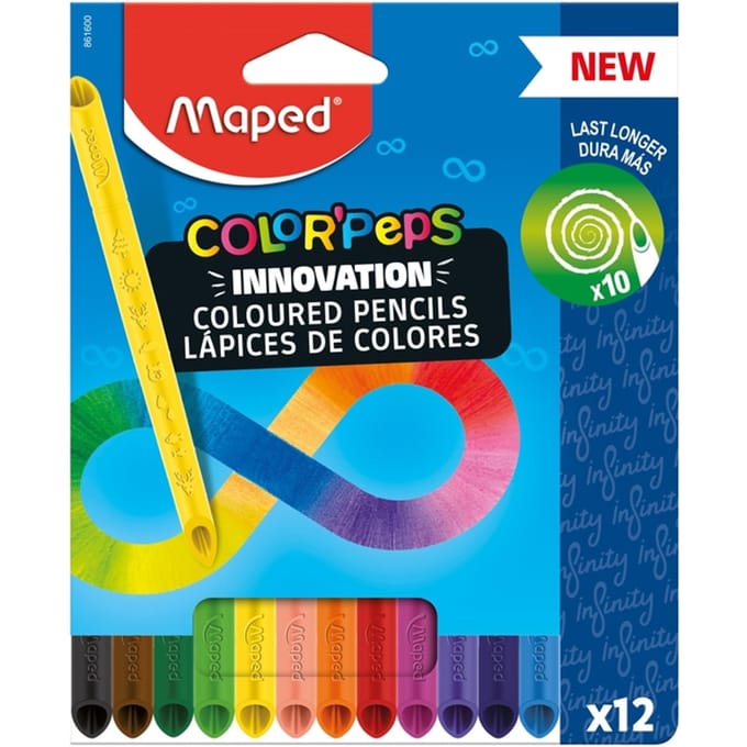 Kleurpotlood Maped Color'Peps Infinity set à 12 kleuren