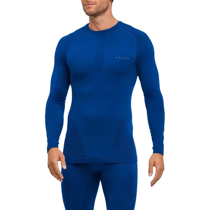 FALKE Warm Longsleeved Shirt sneldrogend functioneel functioneel shirt met lange mouwen heren blauw - maat L