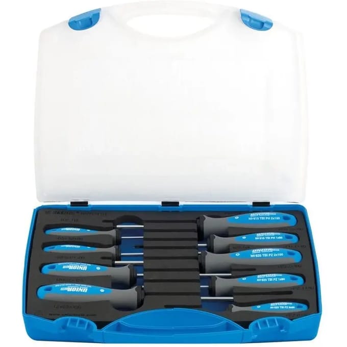 Platte schroevendraaier kit onderdelen Unior (x9)