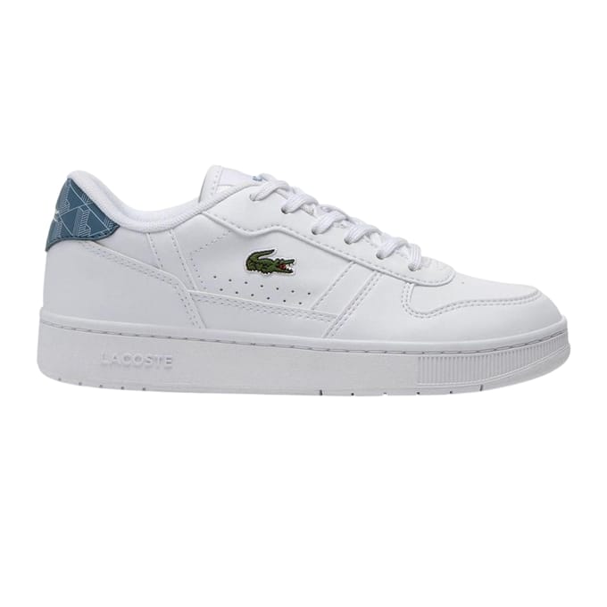 Lacoste Kinder/Kinder T-Clip Set Leren Trainers (Wit/blauw)