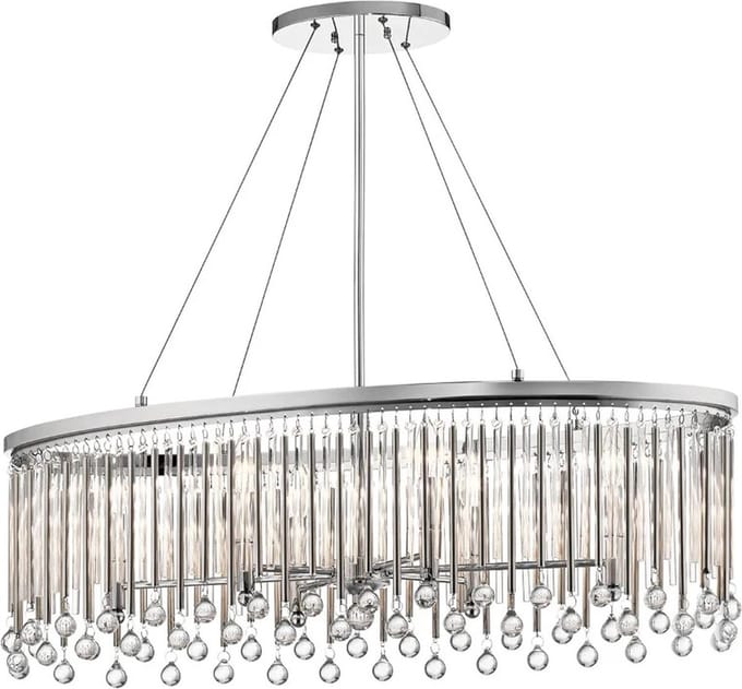 Kichler LED Kroonluchter | 6X E14 Max 60W | Dimbaar | Polished Chrome