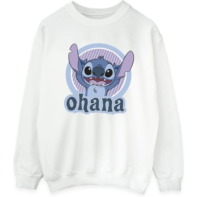 Disney Dames/Dames Lilo And Stitch Ohana Cirkel Sweatshirt (Wit)