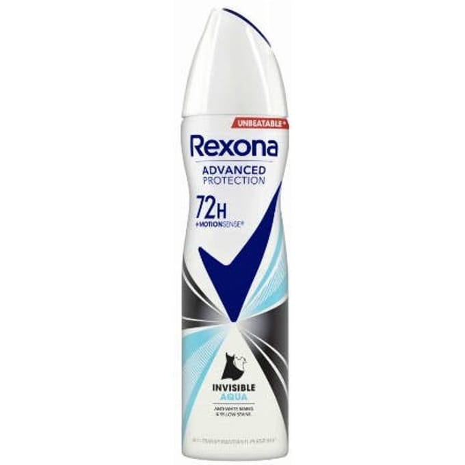 Rexona Women Advanced Protection Invisible Aqua Anti-Transpirant Spray 150 ml
