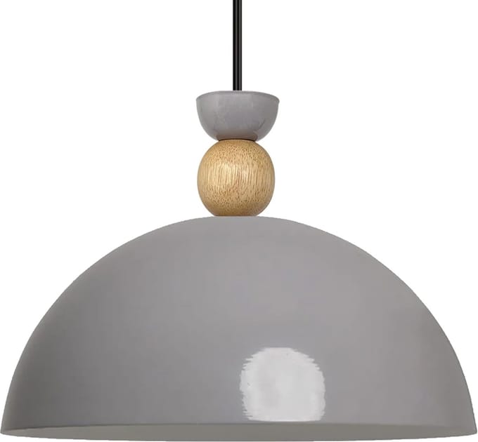 Bamyum Yimpi Hanglamp Ø30 cm, E27, Vintage Industrieel Grijze Lamppendel
