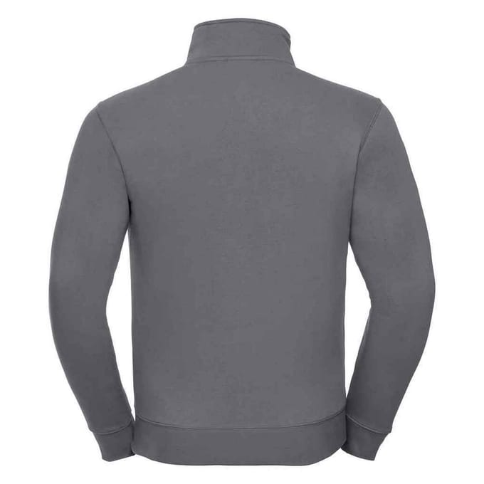 Russell Heren Authentiek Sweatjack (Convoy Grijs Effen)
