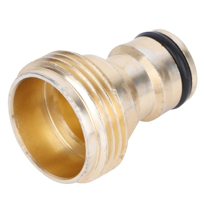 3/4 aluminium snelkoppeling slangaansluiting waterleidingadapter voor thuis tuin beige